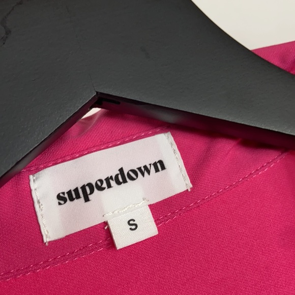 Superdown Revolve Alicia Button Up Jumpsuit Pink - Picture 12 of 14